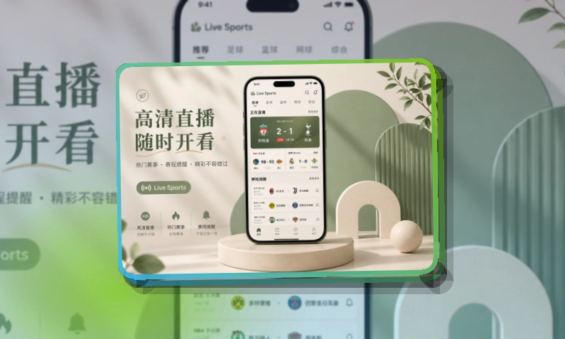 圆环亮点区 · App和网页双入口 · 临场看赛少走弯路界面展示
